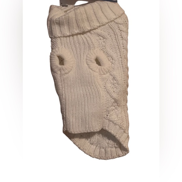 Dogs trendy TopPaw white small turtle neck sweater new with tags. - Picture 3 of 6